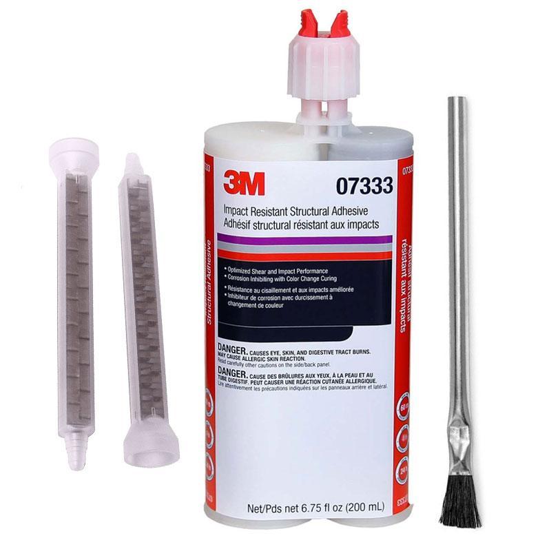 3M.7333 Impact Resistance Structural Adhesive, 200 mL Cartridge, Liquid, Silver Grey, 1.138