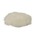 AST.20303 Buffing Pad, 3 in, Wool, White, Hook and Loop Attachment