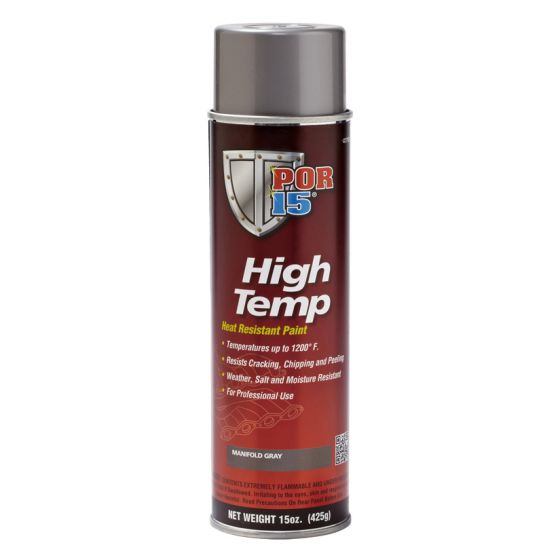 Heat Resistant High Temperature Paint, 15 oz Aerosol Can, Liquid, 4 hr Curing