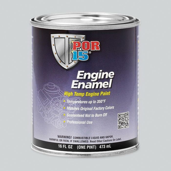 POR-15® 42238 High Temperature Engine Enamel Paint, Liquid, 30 to 60 min Curing