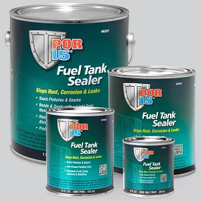 POR-15®  Fuel Tank Sealer, Semi-Transparent Silver, 250 to 450 sq-ft/gal Coverage, 96 hr Curing